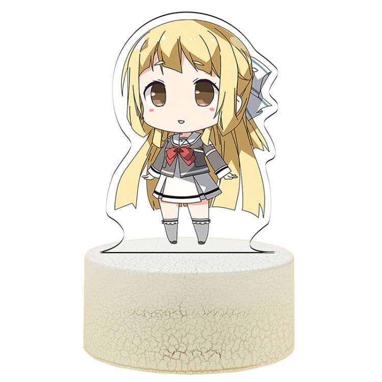 Yuki Yuna is a brave Inubouzaki.Fuu Version Q Acrylic night light 16 kinds of color changing USB interface box 14X7X4CM 