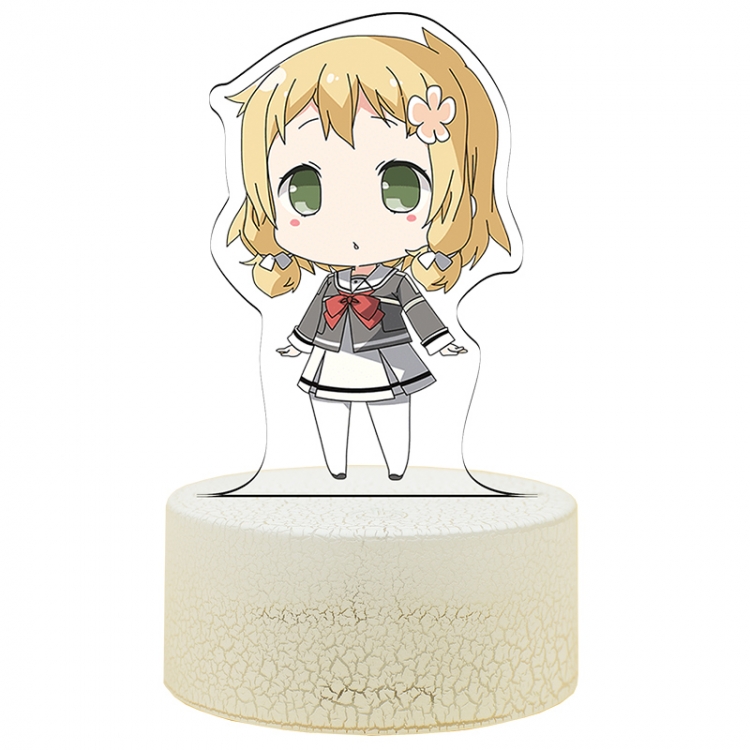 Yuki Yuna is a brave Inubouzaki.Fuu Version Q Acrylic night light 16 kinds of color changing USB interface box 14X7X4CM 