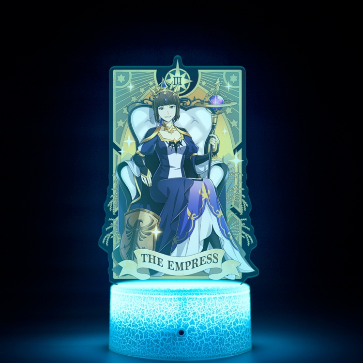 Bungo Stray Dogs Special edition Acrylic Night Light 16 Color-changing USB Interface Box Set 19X7X4CM white base