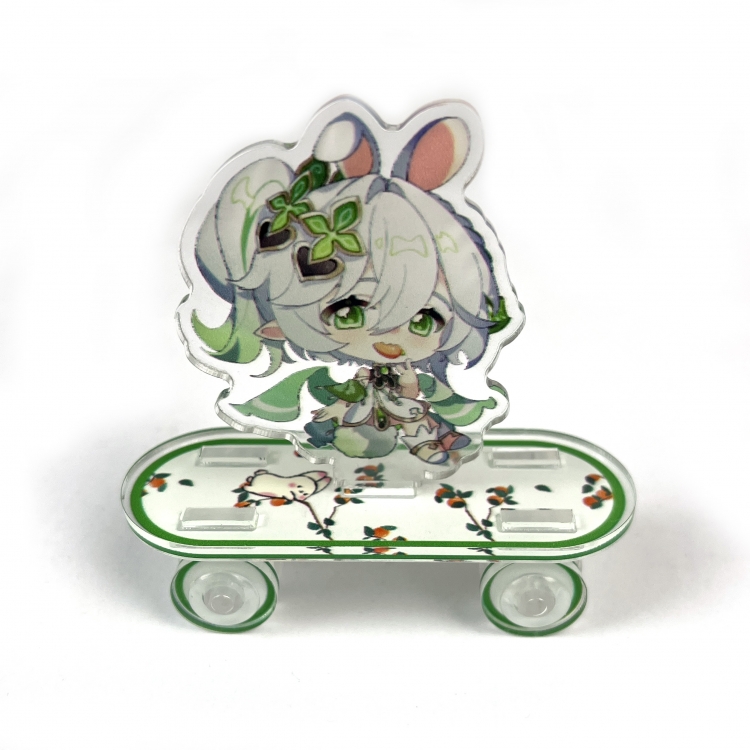 Genshin Impact Creative skateboard acrylic Standing Plates ornaments price for 5 pcs