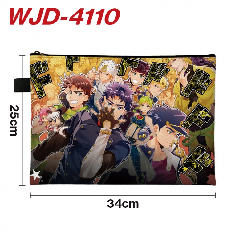 JoJos Bizarre Adventure Anime Full Color A4 Document Bag 34x25cm WJD-4110