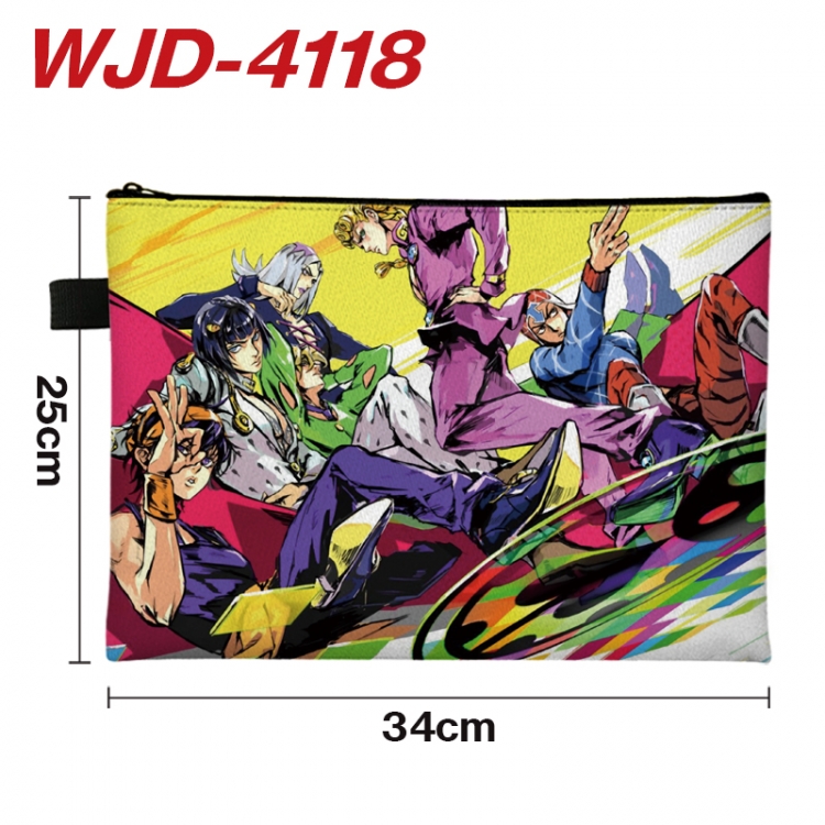 JoJos Bizarre Adventure Anime Full Color A4 Document Bag 34x25cm  WJD-4118