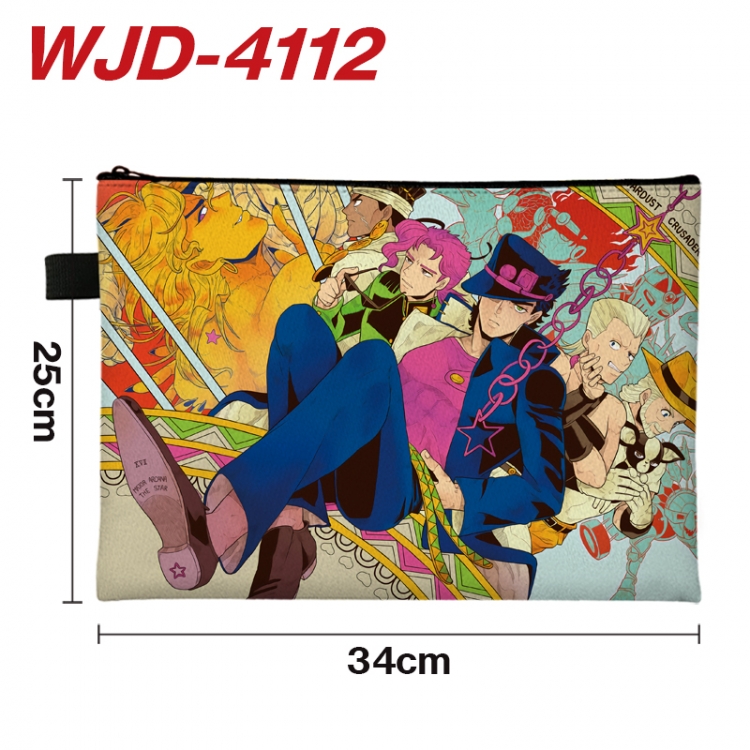 JoJos Bizarre Adventure Anime Full Color A4 Document Bag 34x25cm  WJD-4112