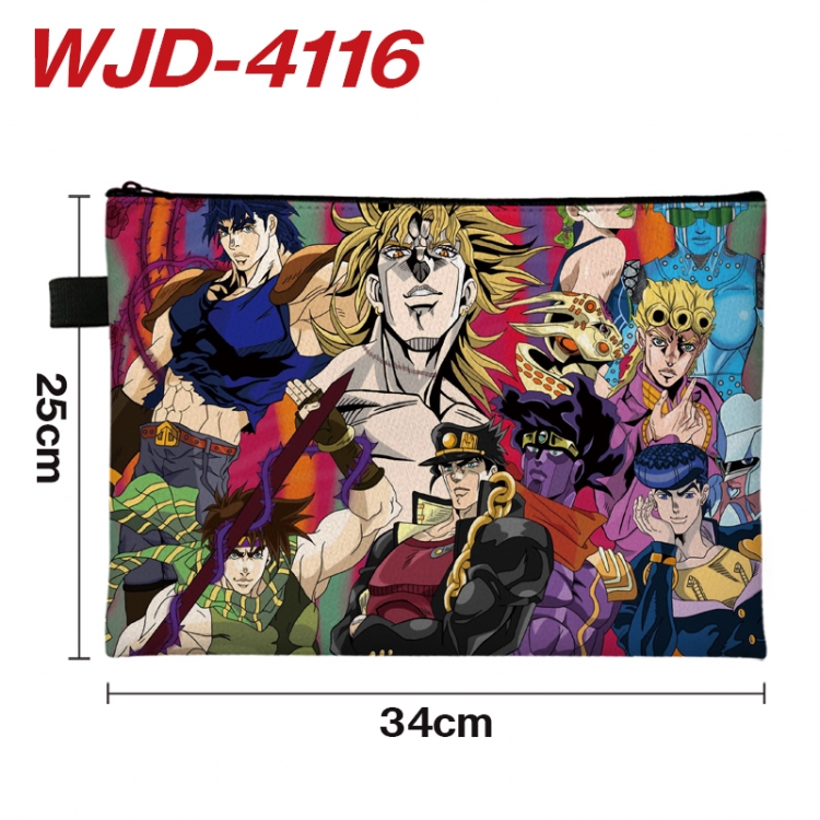 JoJos Bizarre Adventure Anime Full Color A4 Document Bag 34x25cm  WJD-4116