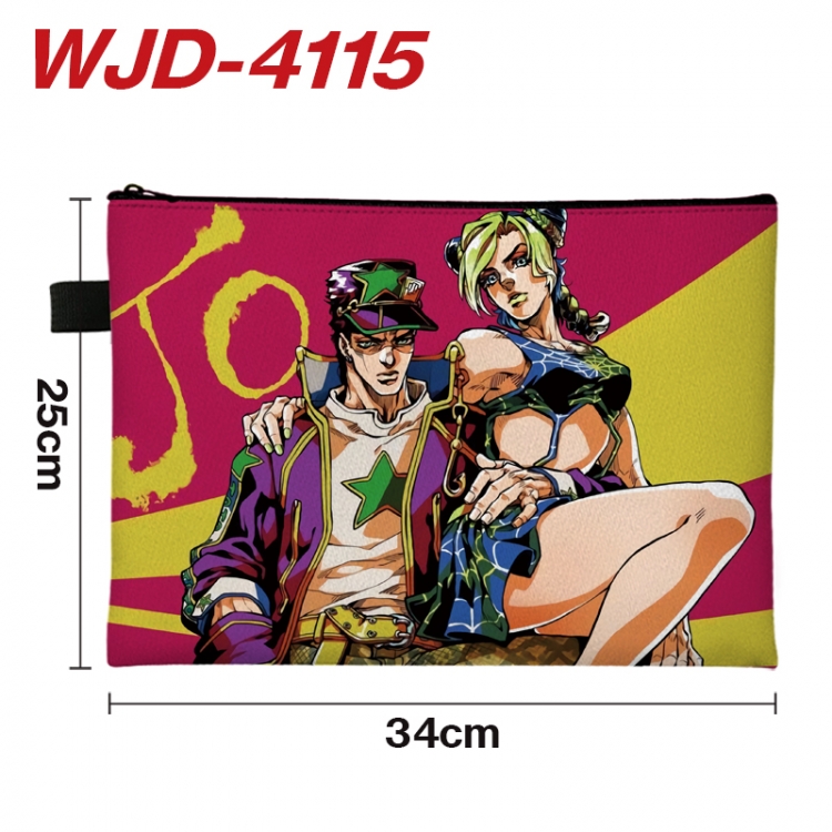 JoJos Bizarre Adventure Anime Full Color A4 Document Bag 34x25cm WJD-4115