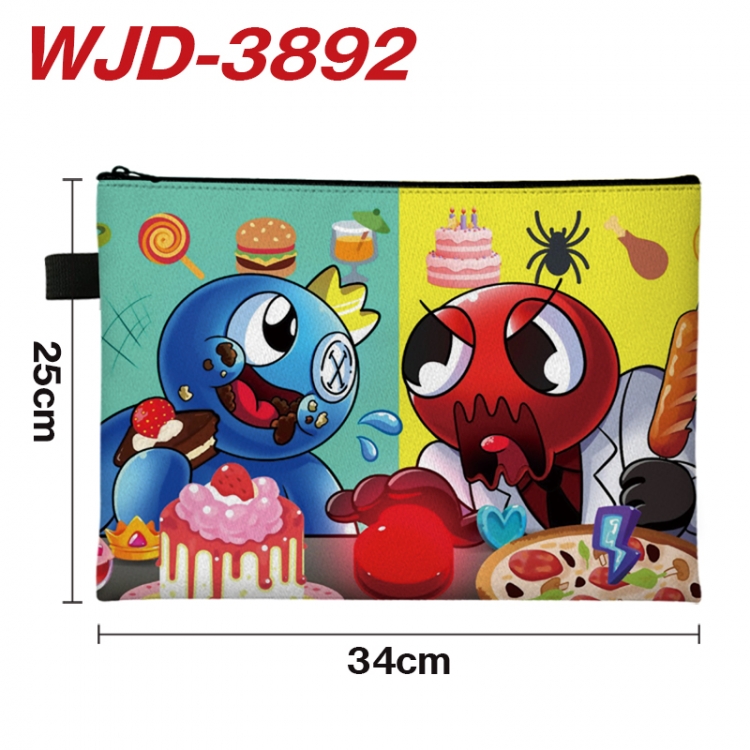 Rainbow friend Anime Full Color A4 Document Bag 34x25cm WJD-3892