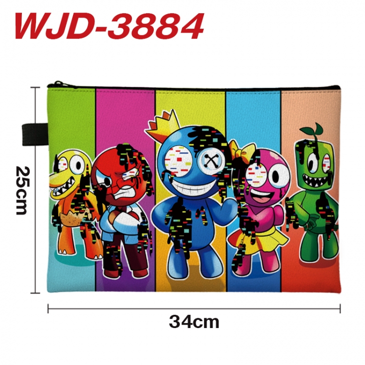 Rainbow friend Anime Full Color A4 Document Bag 34x25cm WJD-3884