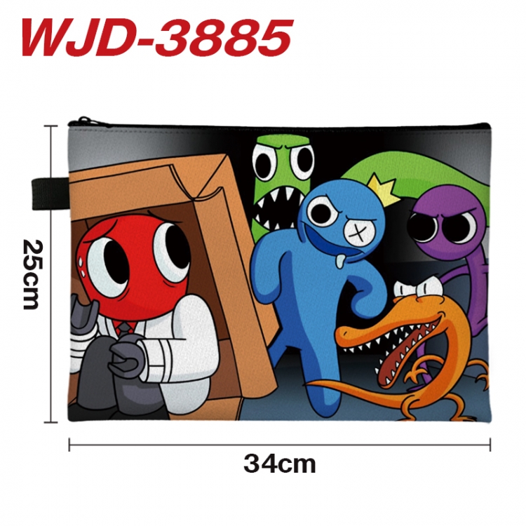 Rainbow friend Anime Full Color A4 Document Bag 34x25cm WJD-3885