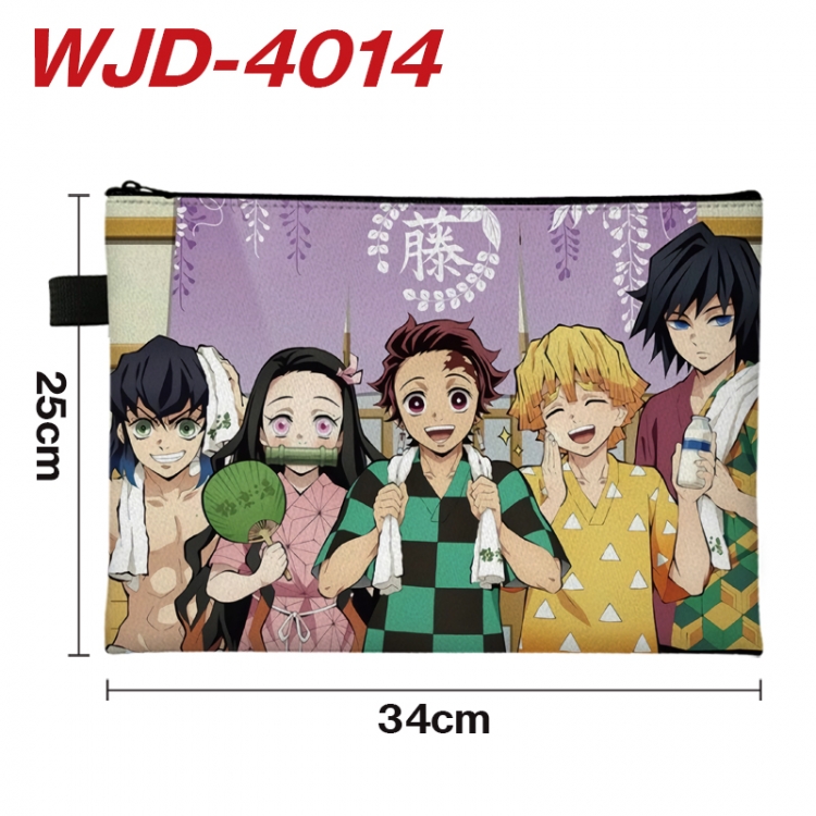 Demon Slayer Kimets Anime Full Color A4 Document Bag 34x25cm WJD-4014