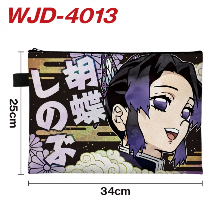 Demon Slayer Kimets Anime Full Color A4 Document Bag 34x25cm WJD-4013