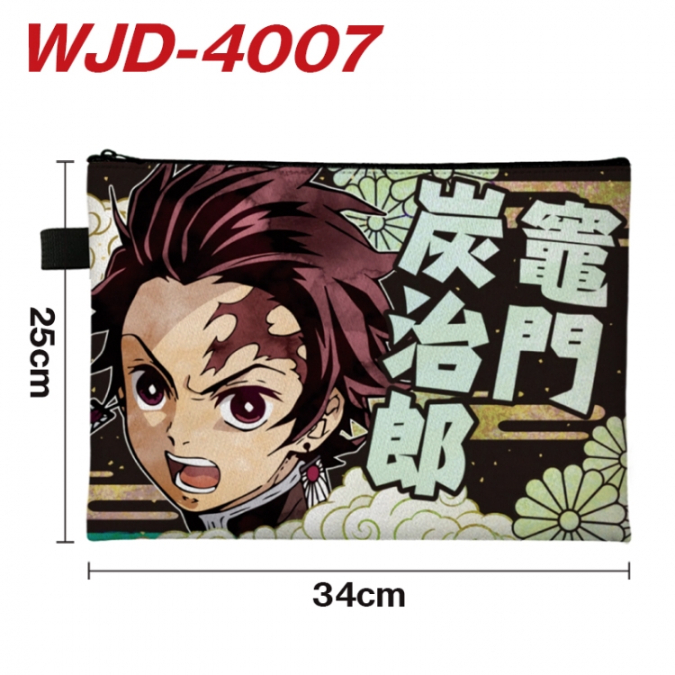 Demon Slayer Kimets Anime Full Color A4 Document Bag 34x25cm WJD-4007