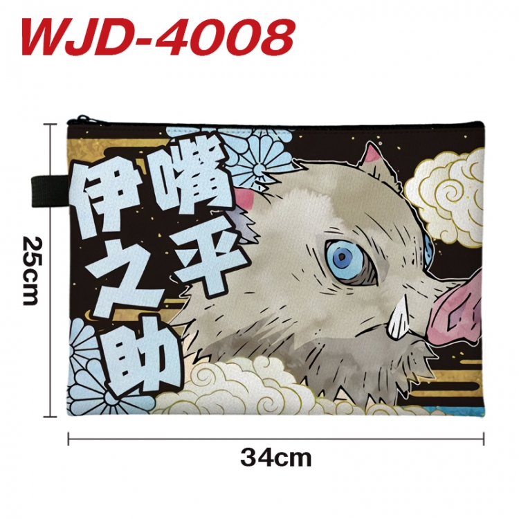 Demon Slayer Kimets Anime Full Color A4 Document Bag 34x25cm WJD-4008