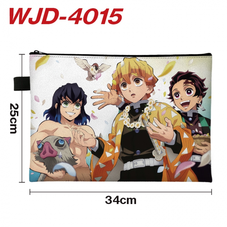 Demon Slayer Kimets Anime Full Color A4 Document Bag 34x25cm WJD-4015