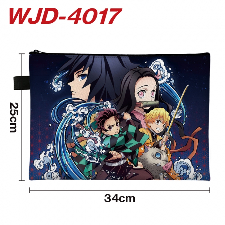 Demon Slayer Kimets Anime Full Color A4 Document Bag 34x25cm WJD-4017