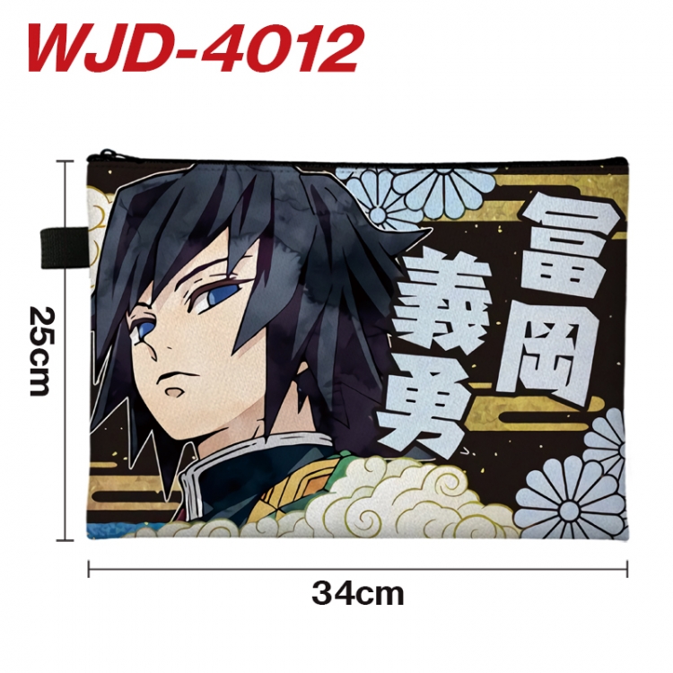Demon Slayer Kimets Anime Full Color A4 Document Bag 34x25cm WJD-4012
