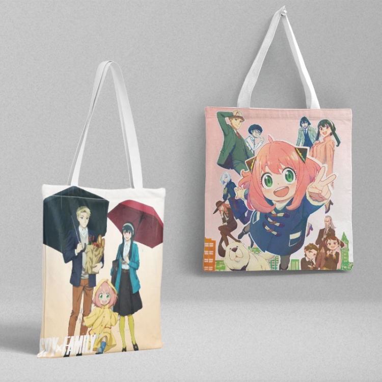 SPY×FAMILY Anime peripheral canvas handbag gift bag large capacity shoulder bag 36x39cm price for 2 pcs