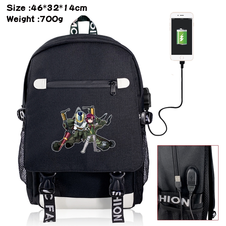 EVA USB backpack cartoon print student backpack 46X32X14CM 700G