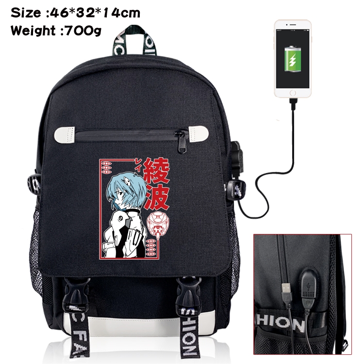 EVA USB backpack cartoon print student backpack 46X32X14CM 700G