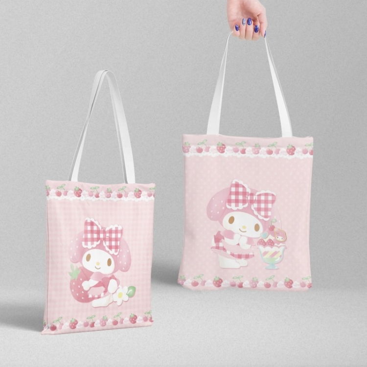 Melody Anime peripheral canvas handbag gift bag large capacity shoulder bag 36x39cm price for 2 pcs