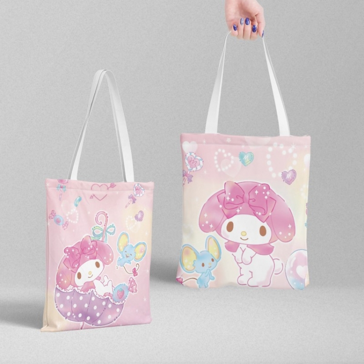 Melody Anime peripheral canvas handbag gift bag large capacity shoulder bag 36x39cm price for 2 pcs