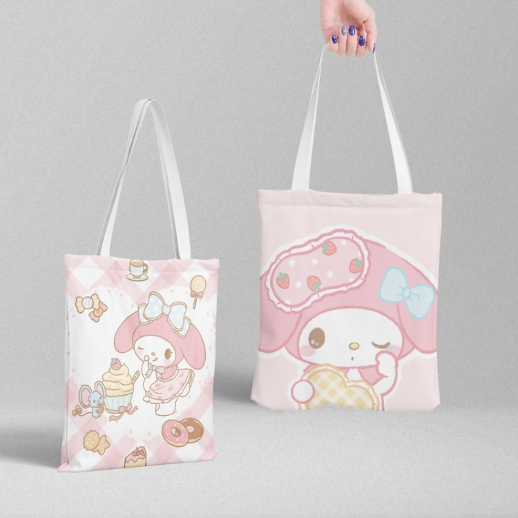 Melody Anime peripheral canvas handbag gift bag large capacity shoulder bag 36x39cm price for 2 pcs