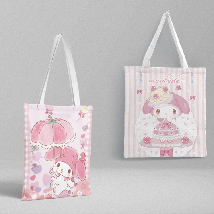 Melody Anime peripheral canvas handbag gift bag large capacity shoulder bag 36x39cm price for 2 pcs