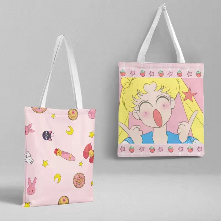 sailormoon Anime peripheral canvas handbag gift bag large capacity shoulder bag 36x39cm price for 2 pcs