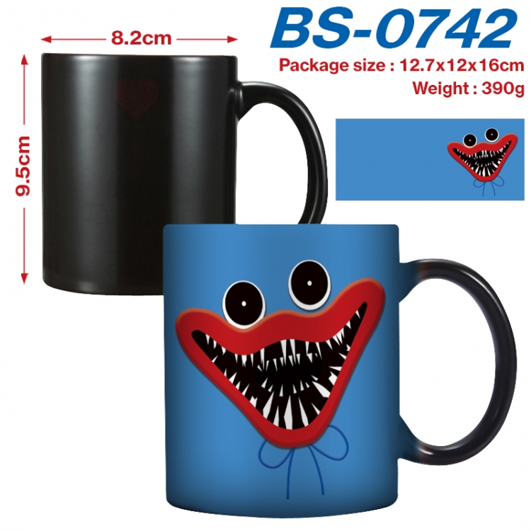 Poppy Playtime Anime high-temperature color-changing printing ceramic mug 400ml BS-0742