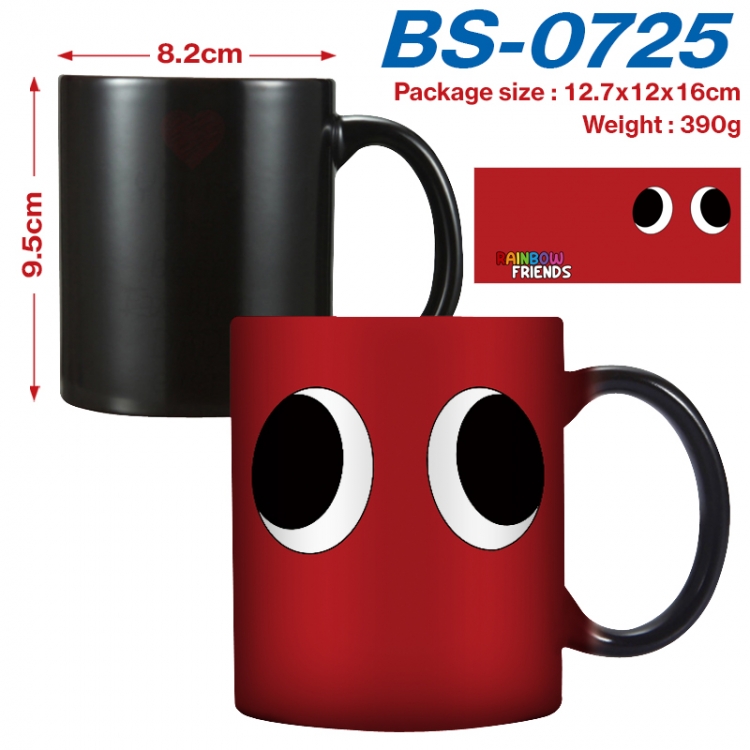 Rainbow friend Anime high-temperature color-changing printing ceramic mug 400ml BS-0725