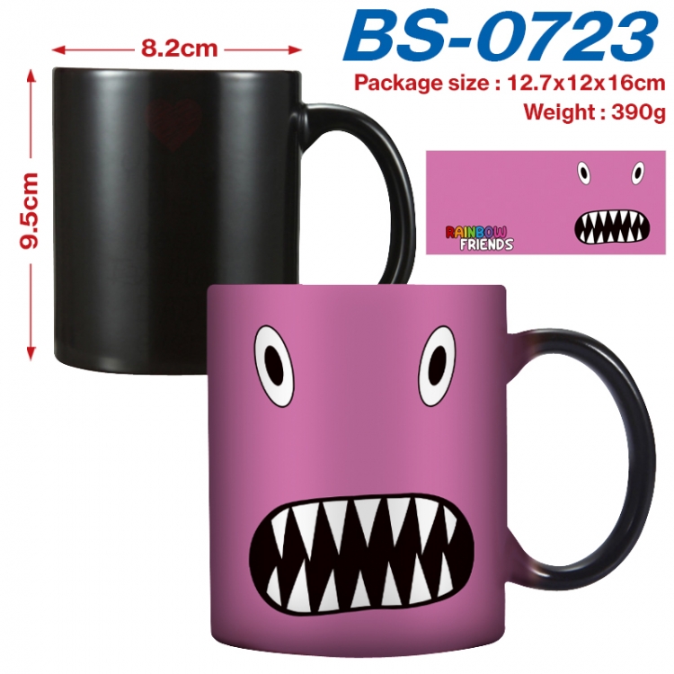 Rainbow friend Anime high-temperature color-changing printing ceramic mug 400ml BS-0723