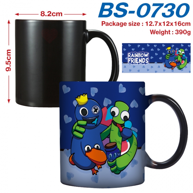 Rainbow friend Anime high-temperature color-changing printing ceramic mug 400ml  BS-0730