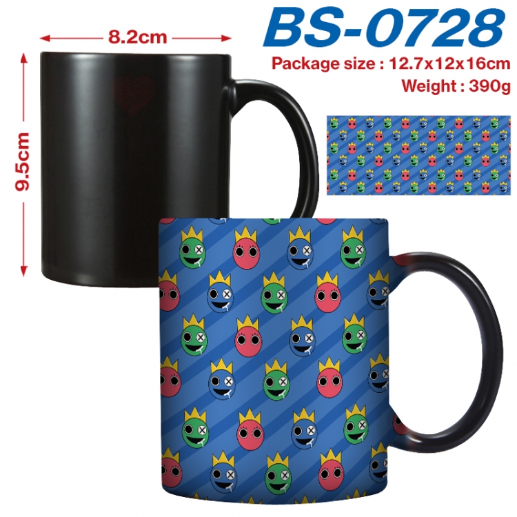 Rainbow friend Anime high-temperature color-changing printing ceramic mug 400ml BS-0728