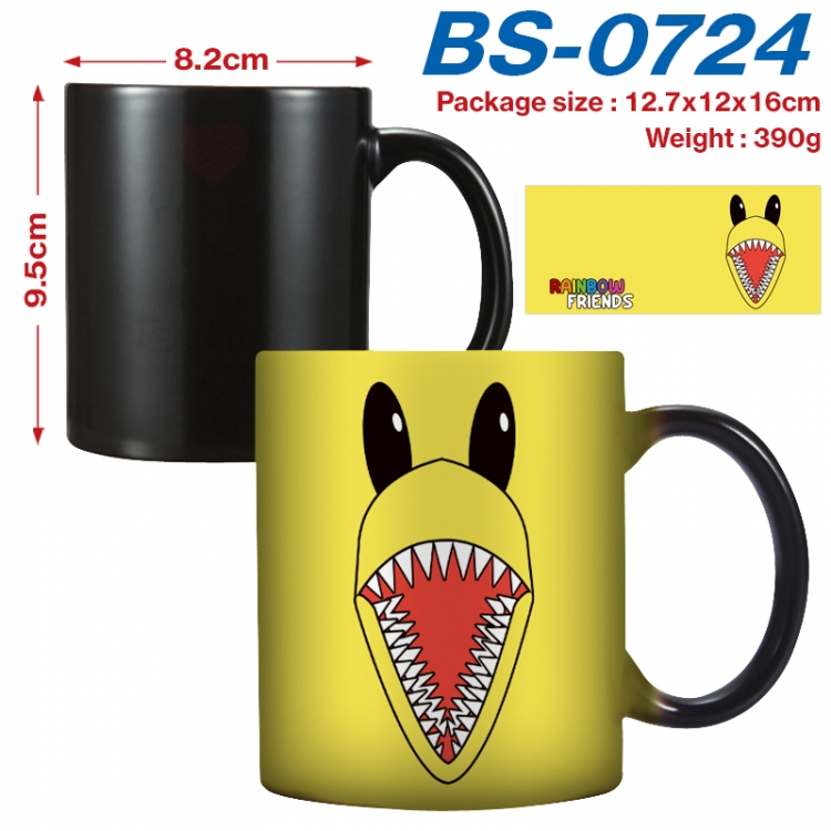 Rainbow friend Anime high-temperature color-changing printing ceramic mug 400ml  BS-0724