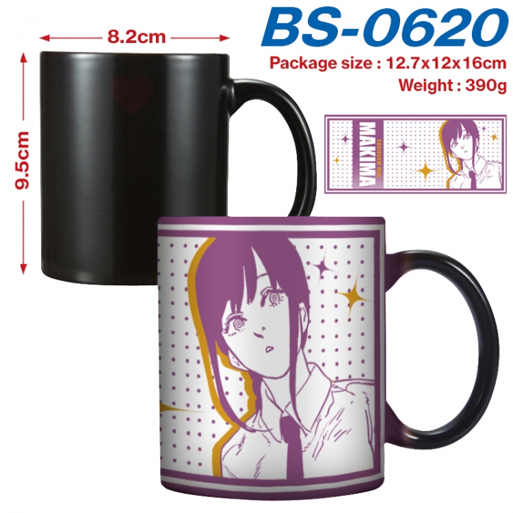 Chainsaw man Anime high-temperature color-changing printing ceramic mug 400ml BS-0620