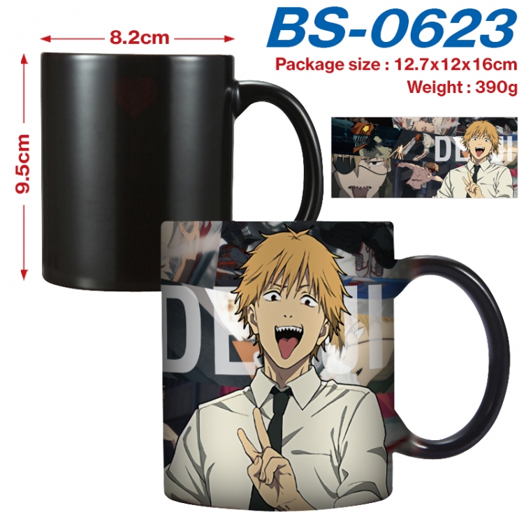 Chainsaw man Anime high-temperature color-changing printing ceramic mug 400ml BS-0623