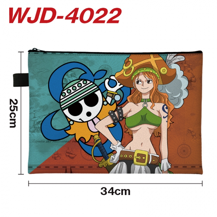 One Piece Anime Full Color A4 Document Bag 34x25cm WJD-4022