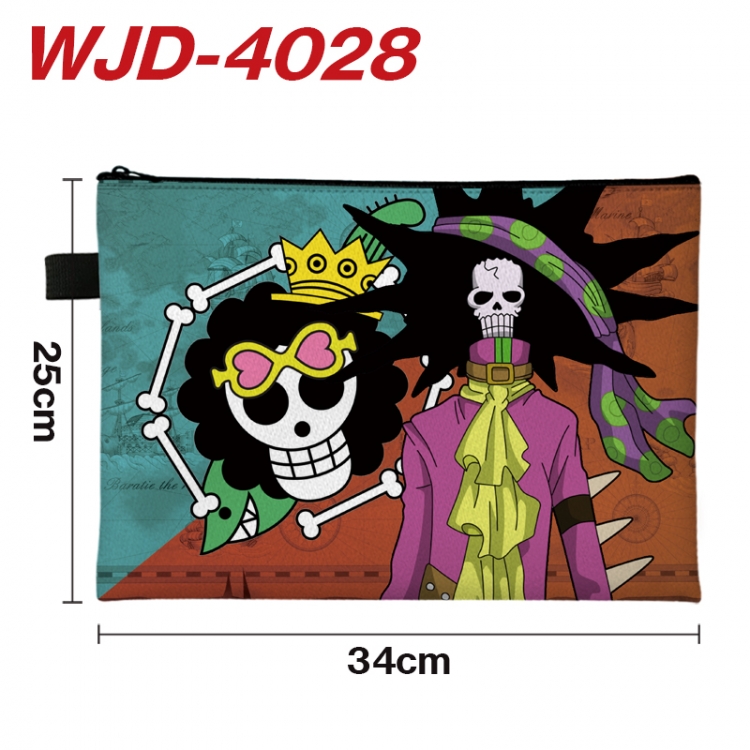 One Piece Anime Full Color A4 Document Bag 34x25cm WJD-4028