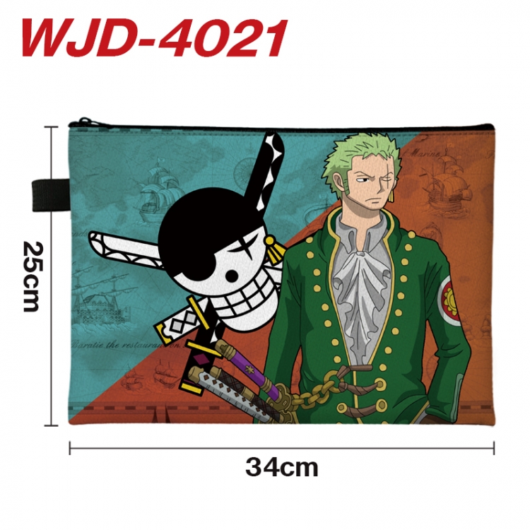 One Piece Anime Full Color A4 Document Bag 34x25cm WJD-4021
