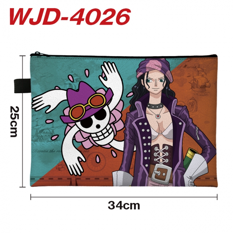 One Piece Anime Full Color A4 Document Bag 34x25cm WJD-4026