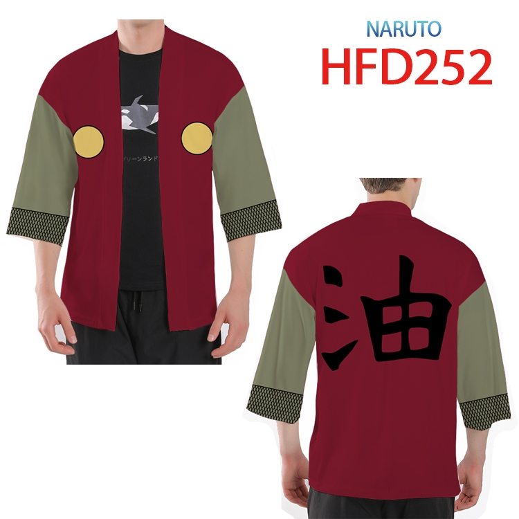 Naruto Anime peripheral full-color short kimono from S to 4XL HFD-252