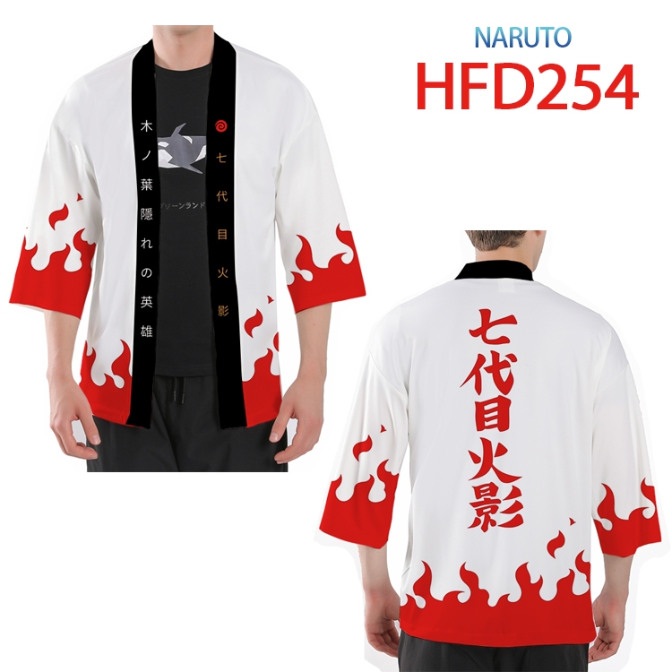 Naruto Anime peripheral full-color short kimono from S to 4XL HFD-254