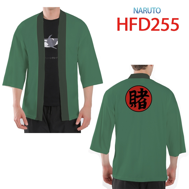 Naruto Anime peripheral full-color short kimono from S to 4XL HFD-255