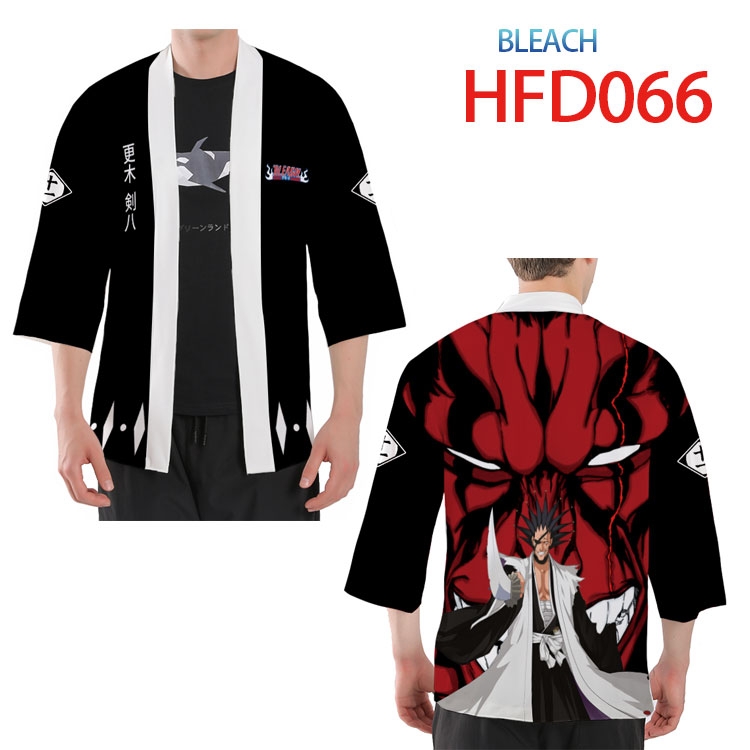 Bleach Anime peripheral full-color short kimono from S to 4XL HFD-066