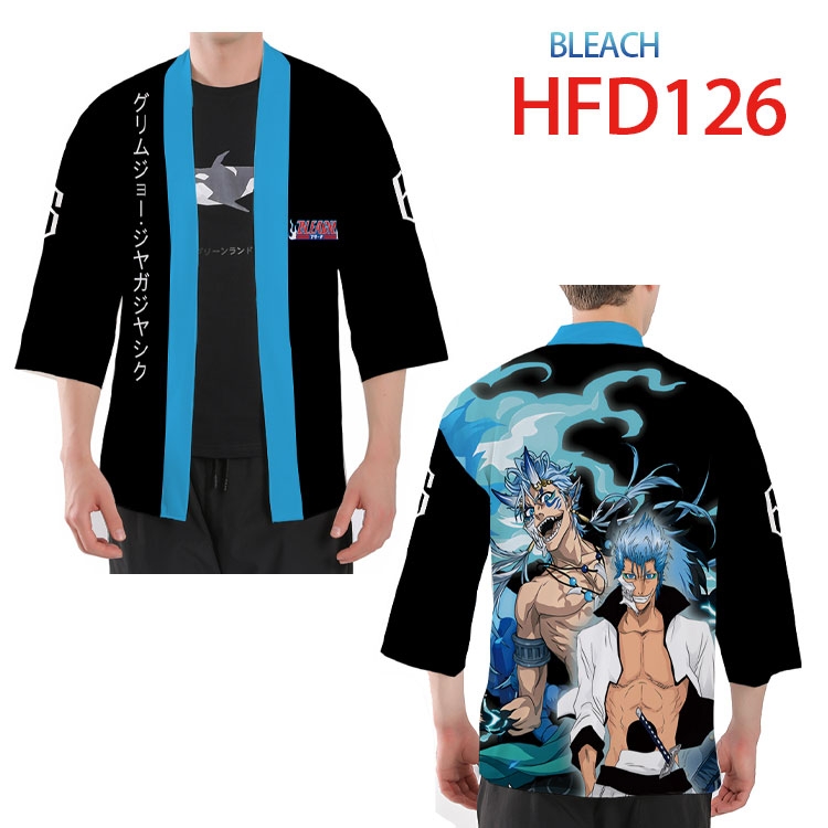Bleach Anime peripheral full-color short kimono from S to 4XL HFD26