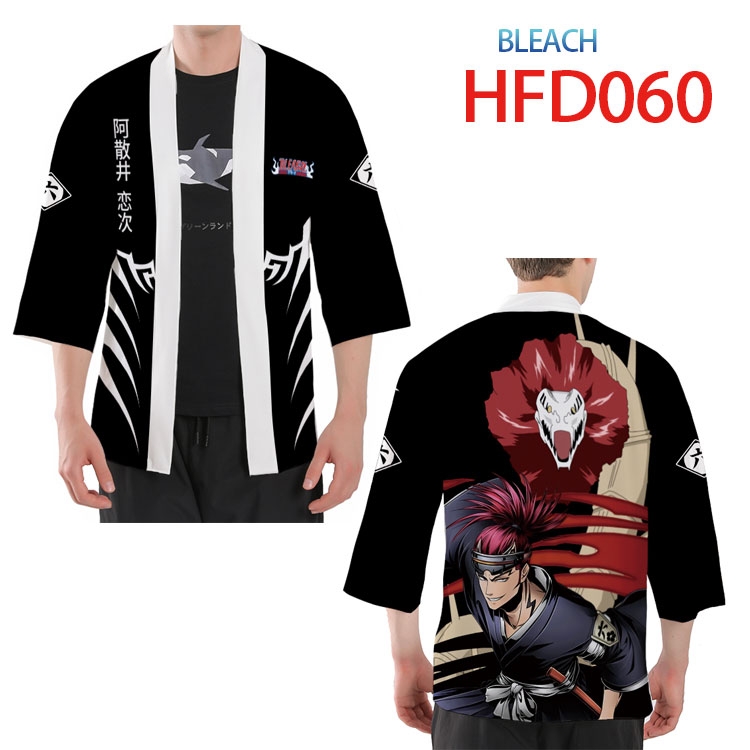 Bleach Anime peripheral full-color short kimono from S to 4XL HFD-060