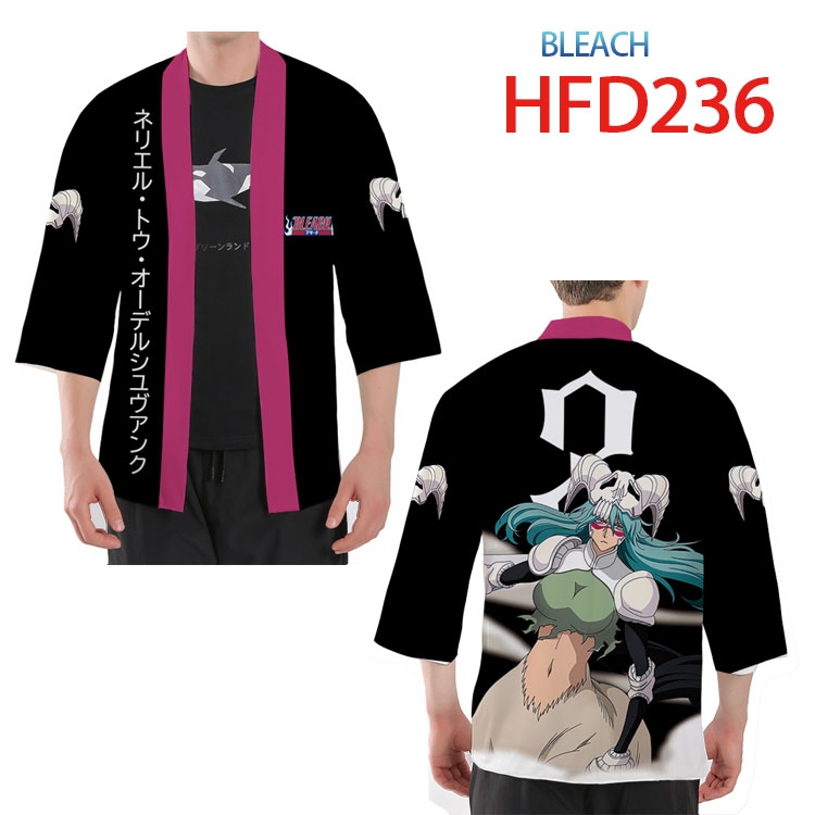 Bleach Anime peripheral full-color short kimono from S to 4XL HFD-236