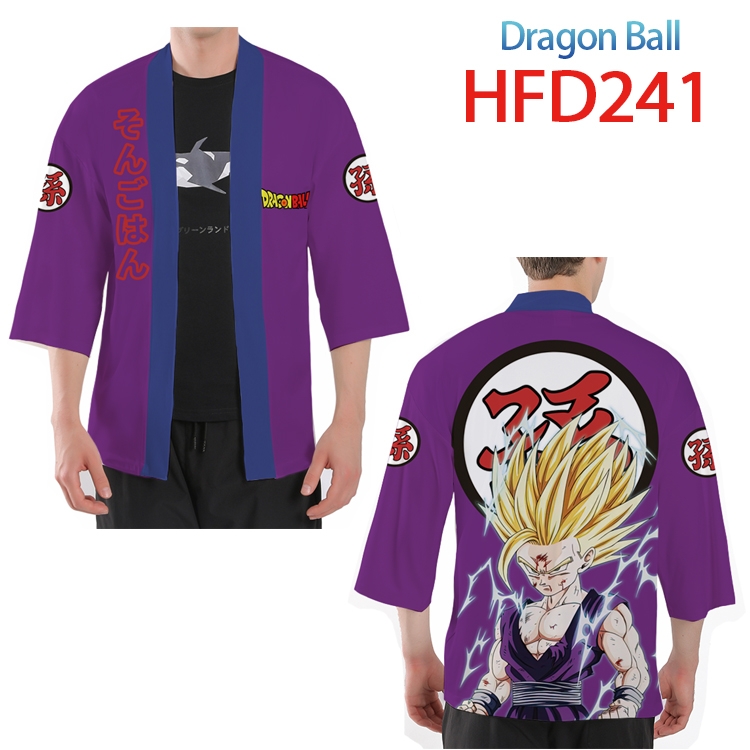 DRAGON BALL Anime peripheral full-color short kimono from S to 4XL HFD-241