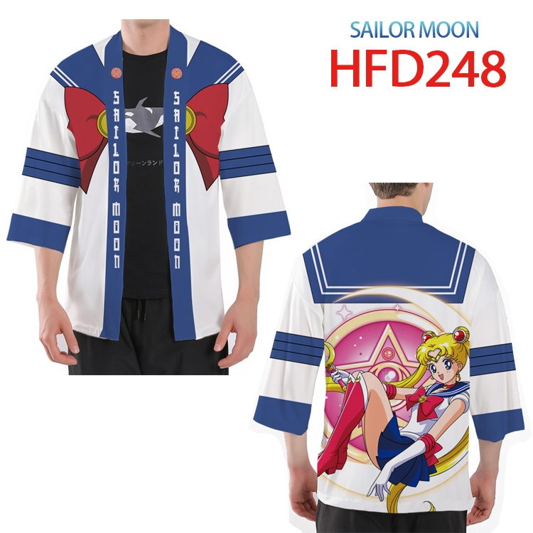 sailormoon Anime peripheral full-color short kimono from S to 4XL HFD-248-7