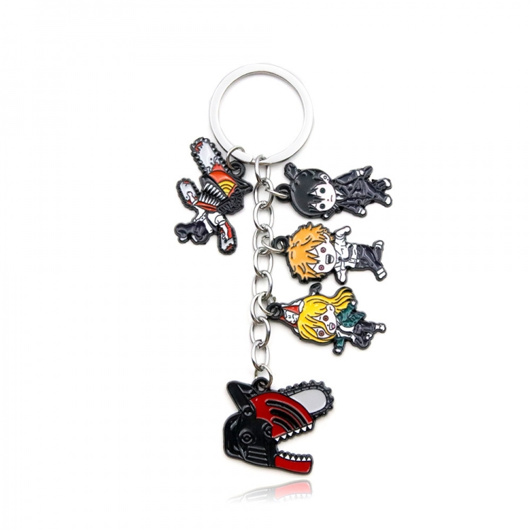 Chainsaw man Metal key chain bag pendant accessories opp packaging price for 5 pcs  K00695-02