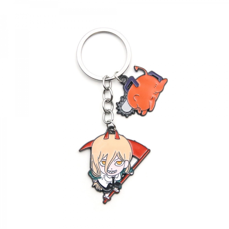 Chainsaw man Metal key chain bag pendant accessories opp packaging price for 5 pcs K00694-02